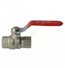 Кран шаровой латунь BVR-R Ду 15 Ру40 ВР полнопроходной рычаг красный Ридан 065B8307RG