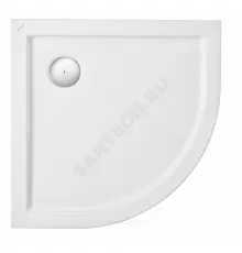 Поддон душевой акриловый Палермо 800х800х135 белый Santek 1.WH30.2.477