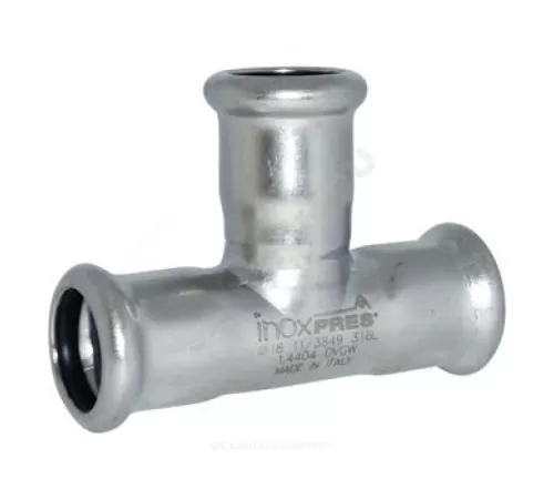 Тройник сталь нерж AISI 316L Дн 15 Ру16 пресс Inoxpres RM 182015000