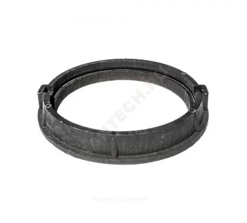 Люк полимер (тяжелый) серый/черный круглый 760х630 h=110мм 150кН Сантехкомплект