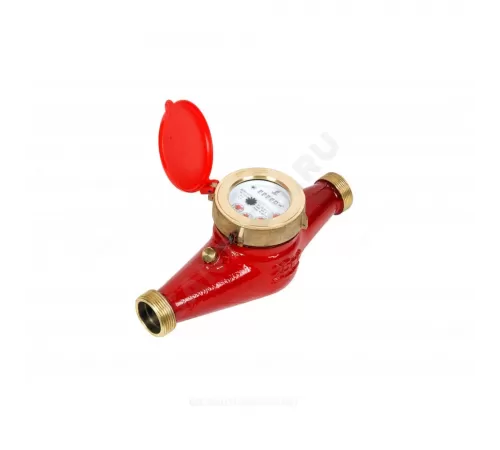 Счётчик г/в и х/в крыльчатый многоструйный Ду 32 Ру16 120С L=260мм резьба В/К IP67 ВСКМ 90 исполнение "Атлант" Декаст 72-32-266