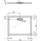 Поддон душевой акрил прямоугольный ULTRAFLAT NEW 1000х800х25 Ideal Standard T446801