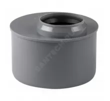Переход PP-H эксцентрический короткий серый Дн 50х110 б/нап в/к RTP (РосТурПласт) 36590