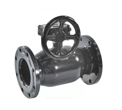 Кран шаровой сталь 11с67п Ду 125 Ру16 фл L=350мм под редуктор FORTECA 183.0.125.016