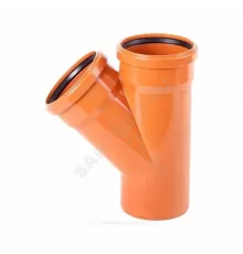 Тройник PP-B переходной коричневый Дн 160х110х45гр б/нап в/к RTP (РосТурПласт) 36510