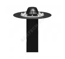 Воронка кровельная с вертикальным выпуском PP Дн 110 с листвоуловителем, прижимным фланцем из нержавеющей стали Татполимер ТП-01.100/6