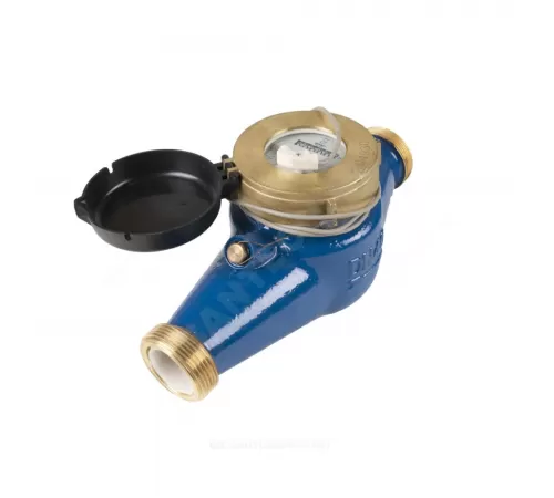 Счётчик х/в крыльчатый многоструйный Ду 40 Ру16 Qn=10 м3/ч 40С L=300мм резьба импульсный В/К IP68 ВКМ М ДГ2 Декаст 71-40-09