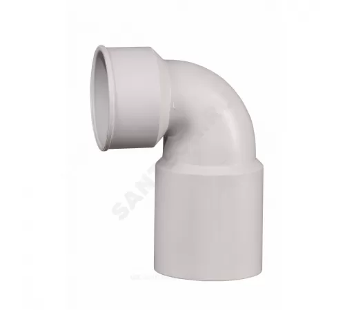 Отвод PP-MD сифонный бесшумный светло-серый Skolan Safe SKSW Дн 58х40х90гр (DN50) б/нап Ostendorf 335940