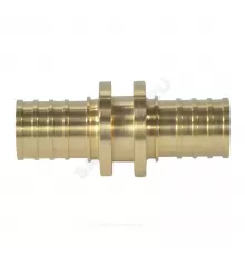 Муфта для PE-X труб аксиальная латунь Дн 16 РОС