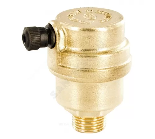 Воздухоотводчик автоматический латунь 499 Ду 15 Ру10 G1/2" НР прямой О-кольцо OR 0499.015