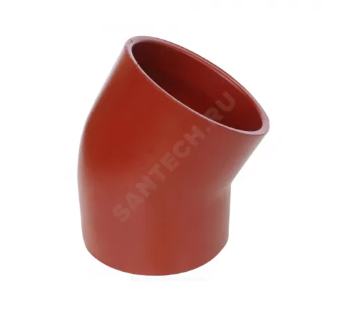 Отвод чугун SML Ду 125х45гр б/растр SGACX