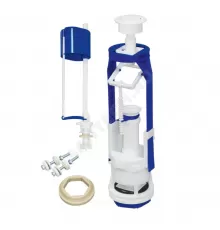 Арматура для бачка сливная/наливная 1/2" нижнее подключение кнопка белый 1/реж РБМ АС-17.2