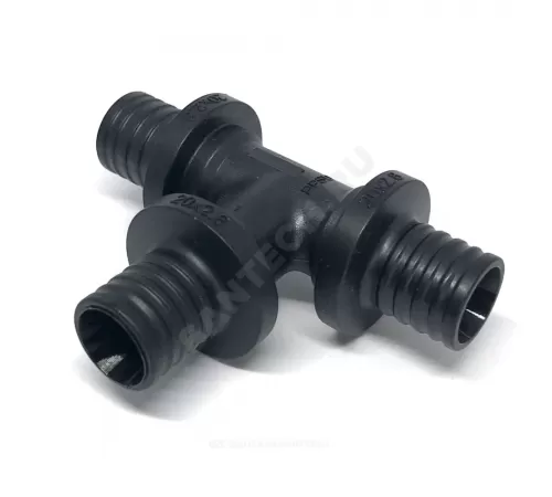 Тройник для PE-X труб аксиальный PPSU Дн 20 РОС