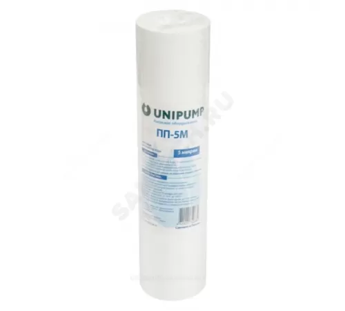 Картридж механический полипропилен ПП-5 М 5 мкм Slim Line 10" Unipump 97696
