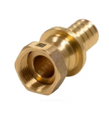 Соединитель для PE-X труб аксиальный латунь Дн 20х1/2" с накидной гайкой MX Рехау 11096851001