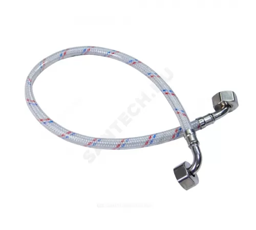 Подводка гибкая для воды нейлоновая оплетка 3/4" г-г угл-угл L=1м Центр Сантехники (Подольск) ГП002226