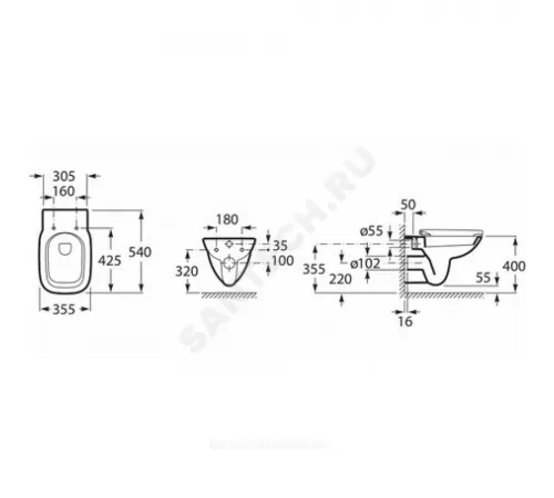 Унитаз подвесной