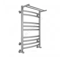 Полотенцесушитель водяной нерж сталь Лесенка (1/2") ВР с полочкой 500х800мм 10П нижнее подключение Енисей Терминус 4670078529565