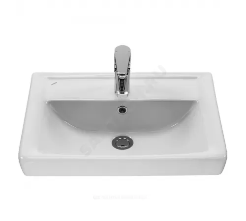 Умывальник мебельный Тигода 55 1 отверстие под смеситель по центру мини Santek 1.WH30.2.127