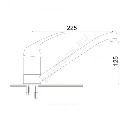 Смеситель для кухонной мойки одноручный Престиж ЦС-СМ 27г М-42 Центр Сантехники (Подольск) ПП800803
