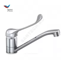 Смеситель для кухонной мойки хирургический локтевой одноручный Хирург Х-серия Славен СЛ-ОД-Х81