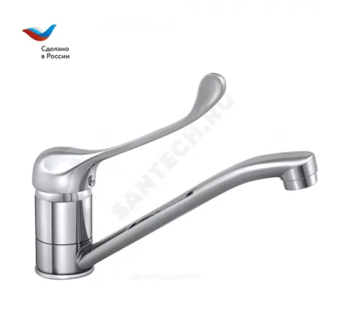 Смеситель для кухонной мойки хирургический локтевой одноручный Хирург Х-серия Славен СЛ-ОД-Х81