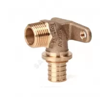 Водорозетка для PE-X труб аксиальная бронза Дн 16х1/2" НР RX+ Рехау 14563643001