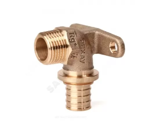 Водорозетка для PE-X труб аксиальная бронза Дн 16х1/2" НР RX+ Рехау 14563643001