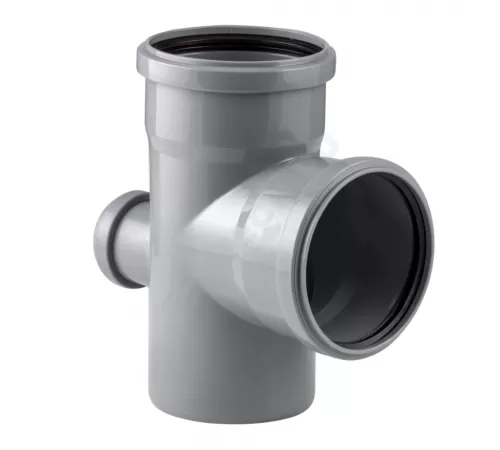 Крестовина PP-H 1-плоскостная серая Дн 110х110х50х87гр б/нап в/к RTP (РосТурПласт) 36476