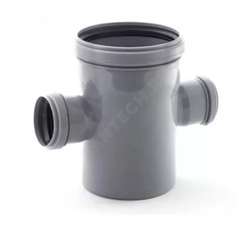 Крестовина PP-H 1-плоскостная серый Дн 110х50х50х87гр б/нап в/к VALFEX 27211550