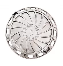 Люк чугун дождевой канализации (Д) Т (тяжелый) С250 круглый m=98кг h=100мм Т(С250)-1-60 ГОСТ 3634-2019