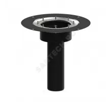 Элемент надставной Дн 110 с обжимным фланцем из нержавеющей стали Татполимер ТП-01.У.Н/В