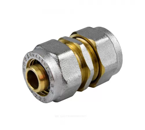 Муфта МП латунь никель обжим Дн 26 ГОСТ 32415-2013 7003 Aquasfera 7003-03