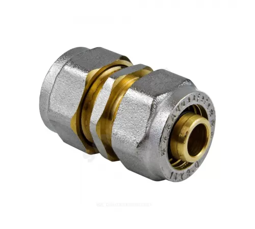 Муфта МП латунь никель обжим Дн 26 ГОСТ 32415-2013 7003 Aquasfera 7003-03