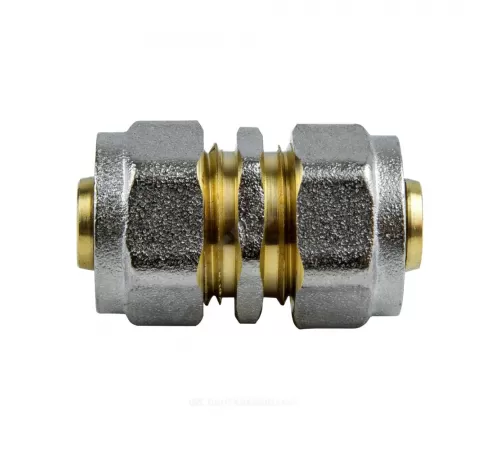 Муфта МП латунь никель обжим Дн 26 ГОСТ 32415-2013 7003 Aquasfera 7003-03