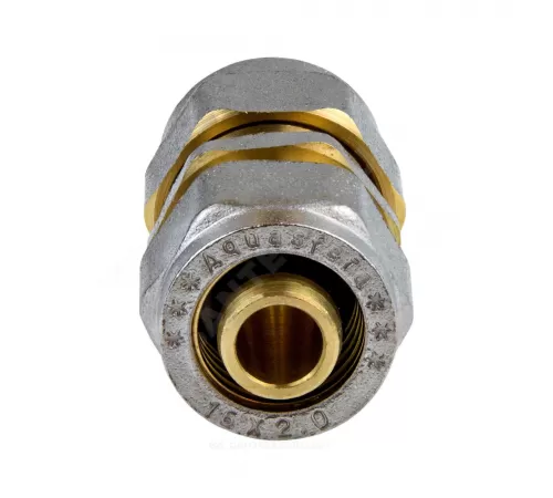 Муфта МП латунь никель обжим Дн 26 ГОСТ 32415-2013 7003 Aquasfera 7003-03