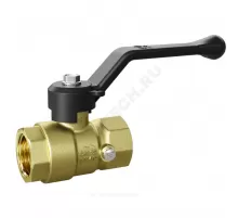 Кран для манометра шаровой латунь Pride Ду 15 Ру40 ВР G1/2"-М20х1,5 с рукояткой LD 44.343.15.20