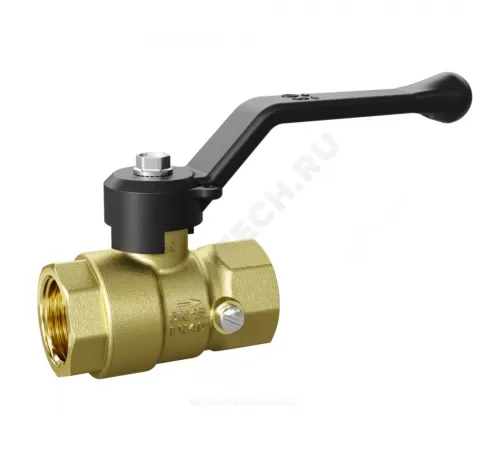 Кран для манометра шаровой латунь Pride Ду 15 Ру40 ВР G1/2"-М20х1,5 с рукояткой LD 44.343.15.20