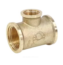 Тройник латунь переходной Ду 20х15х20 (3/4"х1/2"х3/4") ВР VALFEX VF.750.L.034.012.034