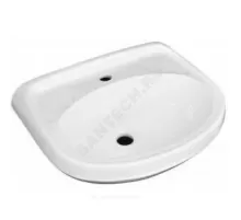 Умывальник мебельный Браво 50 1 отверстие под смеситель по центру белый Лобненский стройфарфор 10/1/5/1-17