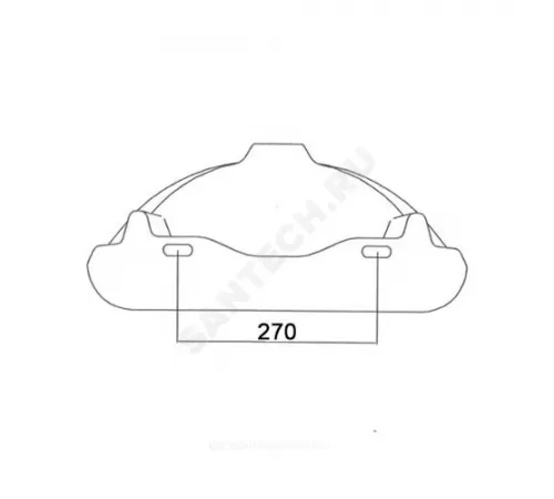 Умывальник мебельный Браво 50 1 отверстие под смеситель по центру белый Лобненский стройфарфор 10/1/5/1-17