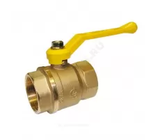 Кран шаровой латунь газ Стандарт 220 аналог 11б27п1 Ду 40 Ру16 ВР рычаг ГАЛЛОП 116036