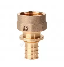 Муфта для PE-X труб аксиальная бронза Дн 16х1/2" ВР RX+ Рехау 14563273001