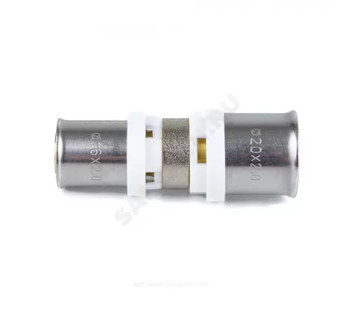 Муфта переходная МП латунь никель пресс Дн 20х16 ГОСТ 32415-2013 8004 Aquasfera 8004-01