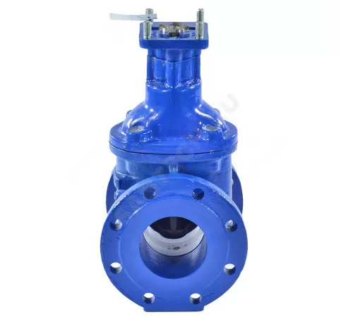 Задвижка чугун аналог МЗВ обрезиненный клин Ду 100 Ру16 Тмакс=75C фл под электропривод Завод им Гаджиева