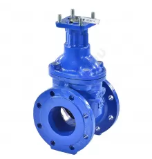 Задвижка чугун аналог МЗВ обрезиненный клин Ду 100 Ру16 Тмакс=75C фл под электропривод Завод им Гаджиева