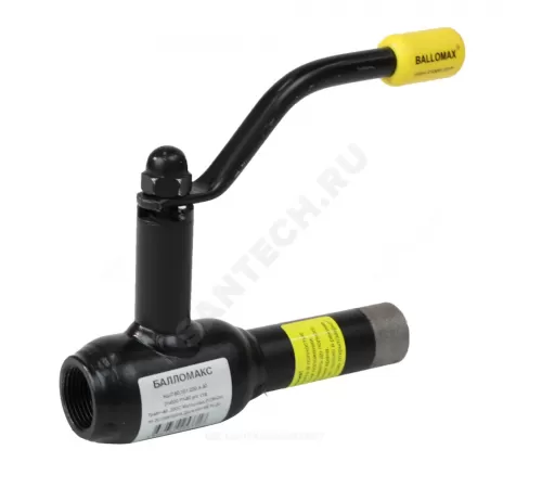 Кран шаровой сталь 09Г2С Ballomax КШТ 60.101 Ду 20 Ру40 ВР/под приварку L=152.5мм BROEN КШТ 60.101.020.А.40
