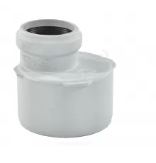 Переход PP-MD эксцентрический бесшумный светло-серый Skolan Safe SKR Дн 110х58 (DN110х50) б/нап в/к Ostendorf 335720