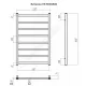 Полотенцесушитель водяной нерж сталь Лесенка Ду 15 (1/2") ВР 346 Вт 500х800мм 8П нижнее подключение б/к Ватикан Терминус 4670078544032