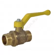 Кран шаровой латунь газ 11Б27фтМ Ду 15 Ру40 НР полнопроходной рычаг VALFEX VF.270.LR3.012